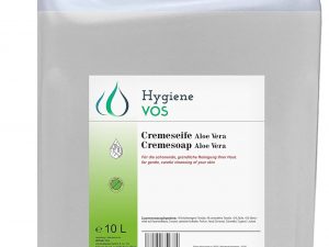 Hygiene VOS Cremeseife Aloe Vera 10 Liter milde Waschlotion Seifencreme für alle gängigen Druckspendersysteme Seifenspender